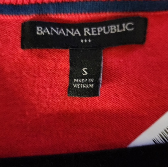 Banana Republic Red Button Down Cotton Blend Cardigan Sweater Size Small - Picture 3 of 3